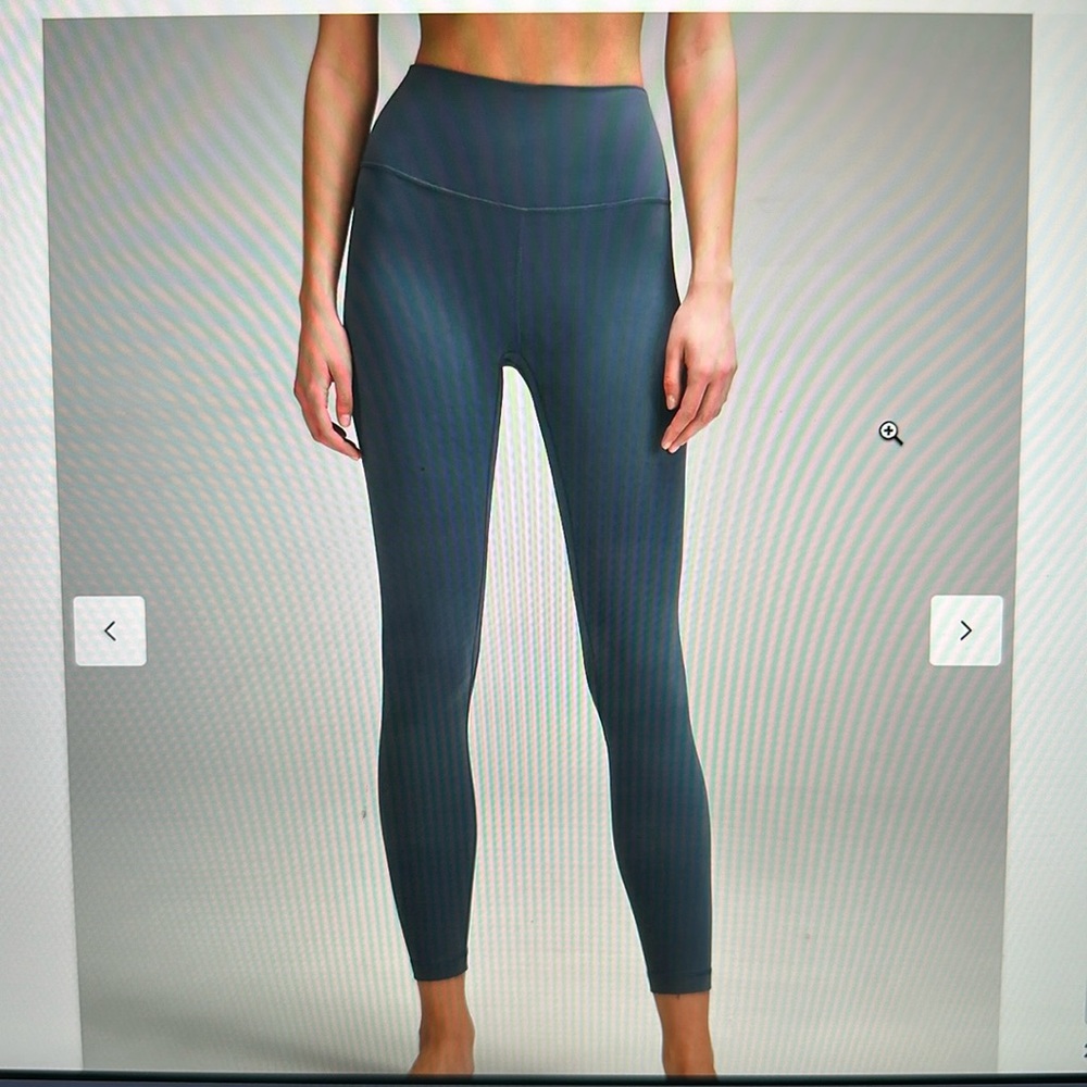 Women’s Lululemon Align High Rise Legging Pant Size 10 aqua blue green color